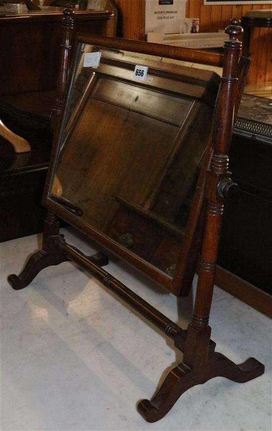 Mahogany toilet mirror